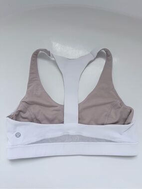 lululemon athletica White T-Back Sports Bra